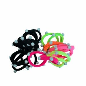 Rhinestone Hair Tie Set – 20 Pieces